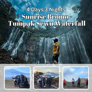 4D3N  Sunrise Bromo Tumpak Sewu Waterfall